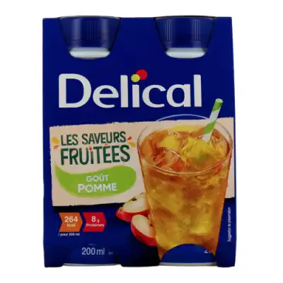 Delical Boisson Fruitee Nutriment Saveur Pomme 4bouteilles/200ml à Montbéliard