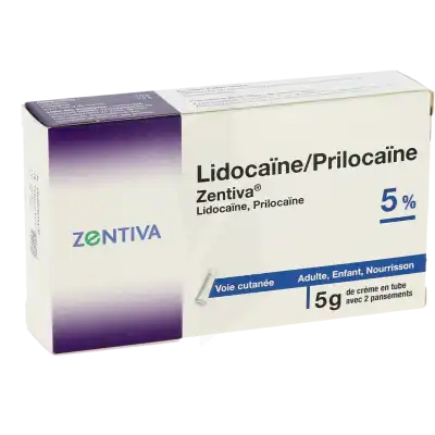 Lidocaine/prilocaine Zentiva 5 %, Crème à CUERS