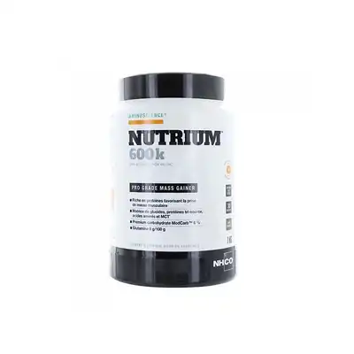 NHCO Nutrition Aminoscience Nutrium 600k Prise de masse Chocolat Poudre Pot/1kg