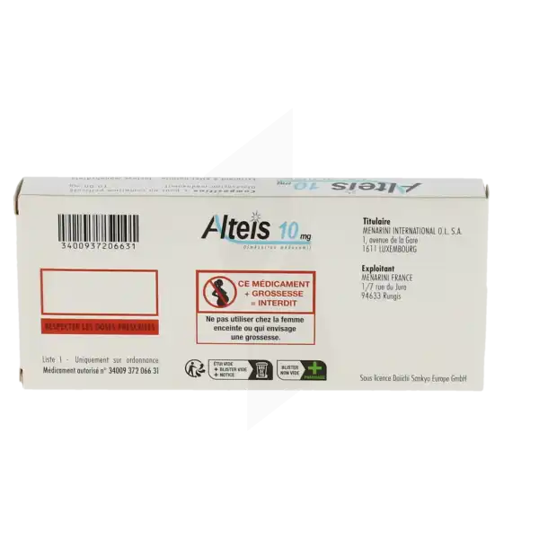 Alteis 10 Mg, Comprimé Pelliculé