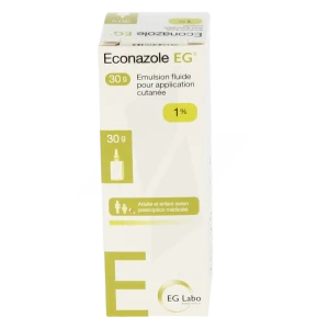 Econazole Eg 1 %, émulsion Pour Application Cutanée