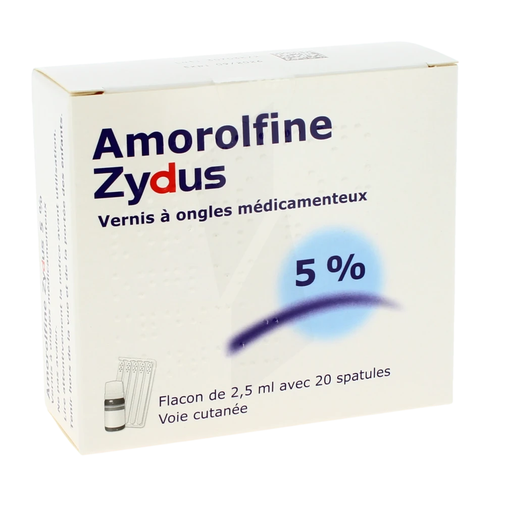 Amorolfine Zydus 5 %, Vernis à Ongles Médicamenteux
