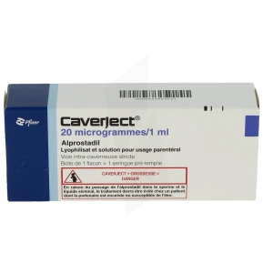 Caverject 20 Microgrammes/1 Ml, Lyophilisat Et Solution Pour Usage Parentéral