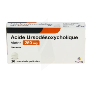 Acide Ursodesoxycholique Viatris 250 Mg, Comprimé Pelliculé