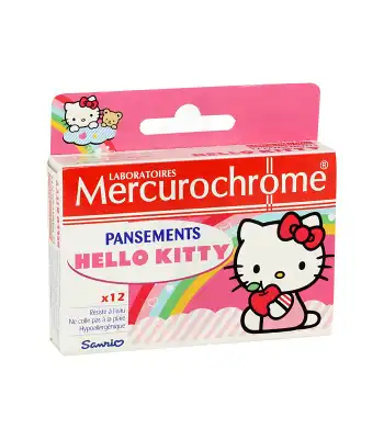 Mercurochrome Pansements Enfants Hello Kitty x 13
