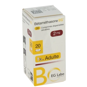Betamethasone Eg 2 Mg, Comprimé Dispersible Sécable