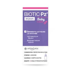 Aragan Biotic P2 Baby D.e.f. Solution Buvable Fl Compte-gouttes/5ml