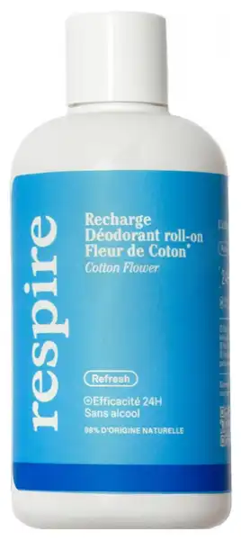 Respire Déodorant Fleur De Coton Roll-on Recharge/150ml