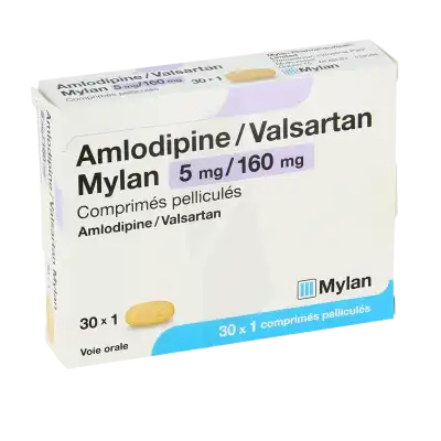 Amlodipine/valsartan Mylan 5 Mg/160 Mg, Comprimé Pelliculé à CHAMPAGNOLE