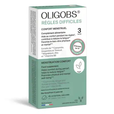 Oligobs Règles Difficiles 3 Cycles Comprimés B/45 à VILLERS-LE-LAC