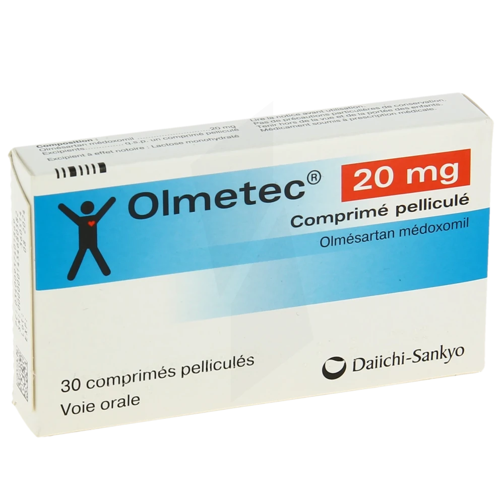 Olmetec 20 Mg, Comprimé Pelliculé