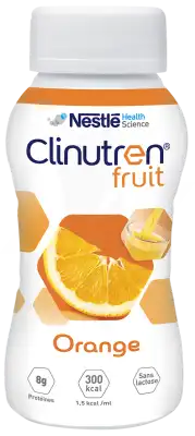 Clinutren Fruit Nutriment Orange 4 Bouteilles/200ml à BIGANOS
