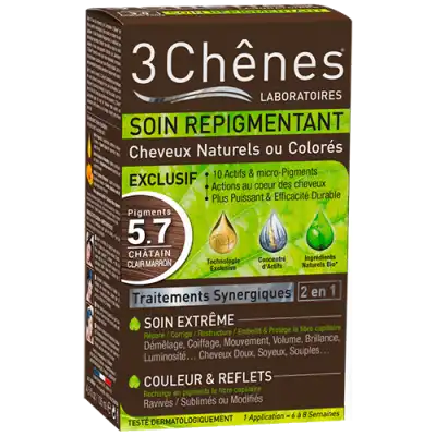 Soin Repigmentant Kit Cheveux Naturels Ou Colorés 5.7 Pigments Châtain Clair Marron à SAINT-VALLIER