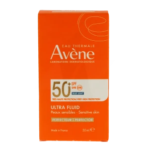 Avène Eau Thermale Solaire Ultra-fluid Spf50 + Fluide Teinté Flacon De 50 Ml