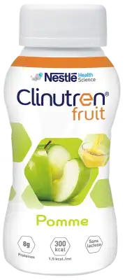 Clinutren Fruit Nutriment Pomme 4 Bouteilles/200ml