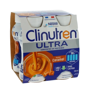 Clinutren Ultra Nutriment Caramel 4 Bouteilles De 200 Ml
