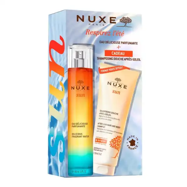 Nuxe Sun Eau Délicieuse Parfumante Spray/100ml + Shampooing Douche Après-soleil 200ml