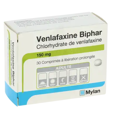 Venlafaxine Biphar 150 Mg, Comprimé à Libération Prolongée à MONTEREAU-FAULT-YONNE