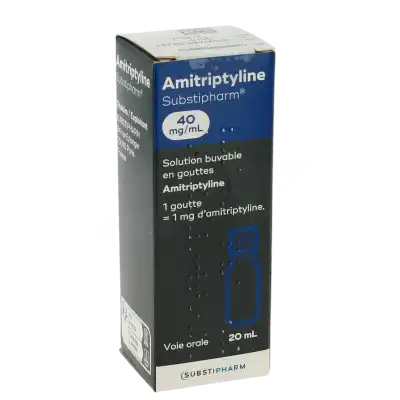 Amitriptyline Substipharm 40 Mg/ml, Solution Buvable En Gouttes à Clermont-Ferrand