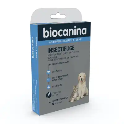 Biocanina Insectifuge Spot-on Solution Externe Chiot/chaton 2 Pipettes à RUMILLY