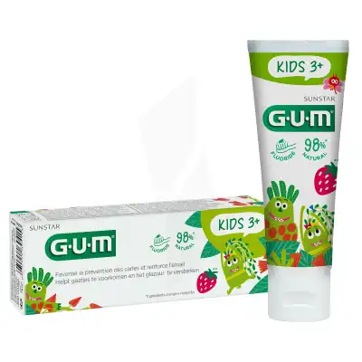 Gum Kids Dentifrice 3-6 Ans Fraise T/50ml à Eysines
