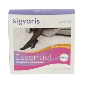 Sigvaris Essentiel Semi-transparent Chaussettes  Femme Classe 2 Dune X Large Normal