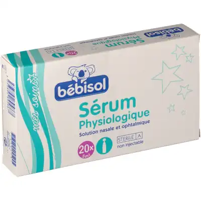 Bebisol Mes Soins Solution Nasale Sérum Physiologique 20 Doses/5ml à Mérignac