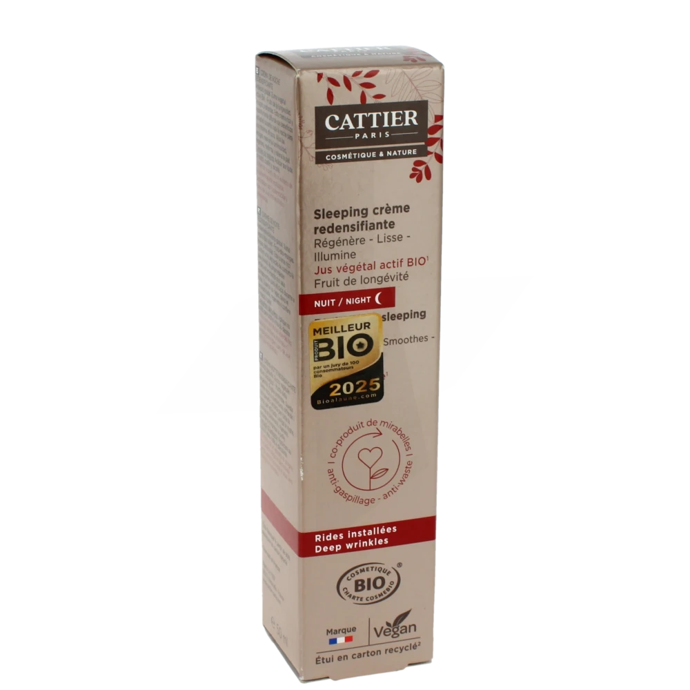 Cattier Crème Sleeping Redensifiante Fl Airless/50ml