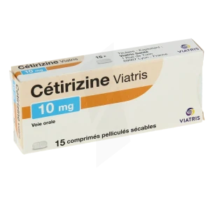 Cetirizine Viatris 10 Mg, Comprimé Pelliculé Sécable