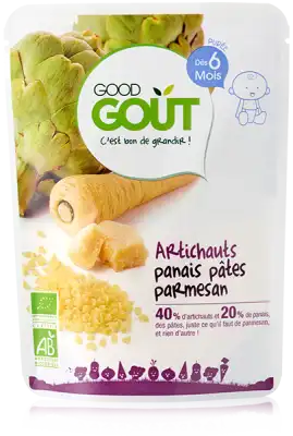 Good Goût Alimentation Infantile Artichauts Panais Pâtes Parmesan Gourde/190g à JACOU