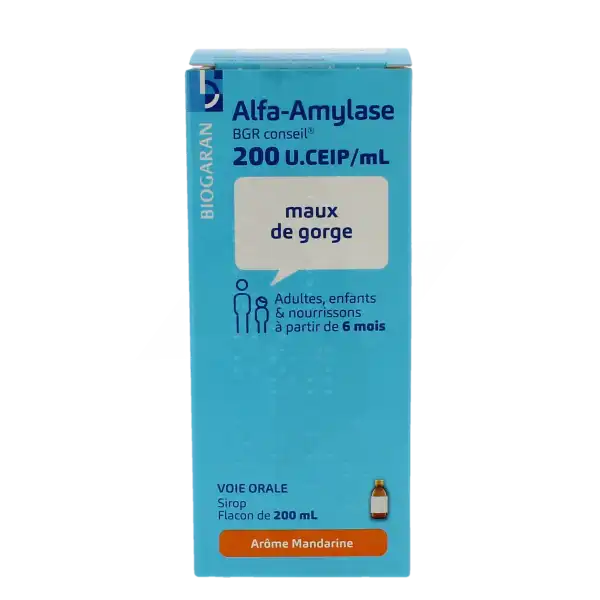 Alfa-amylase Bgr Conseil 200 U.ceip/ml, Sirop