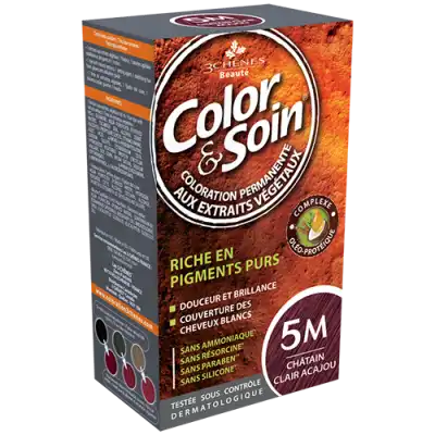 Acheter COLOR&SOIN Kit coloration permanente 5M châtain clair acajou à MANCIET