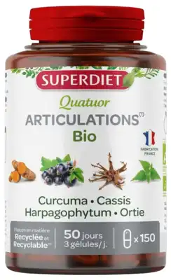 Superdiet Quatuor Bio Gélules Articulations B/150 à VIGNEUX SUR SEINE