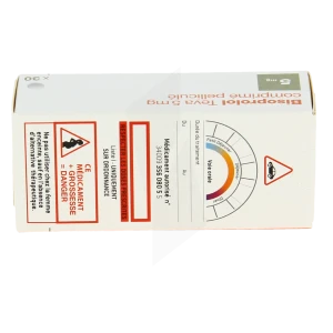 Bisoprolol Teva 5 Mg, Comprimé Pelliculé