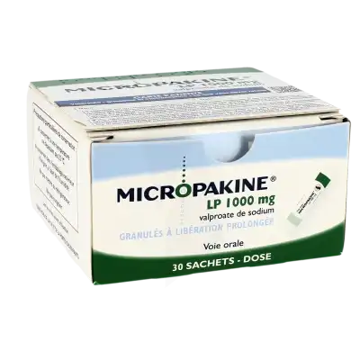 Micropakine L.p. 1000 Mg, Granulés à Libération Prolongée En Sachet-dose à FLEURANCE