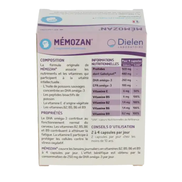 Dielen Memozan 60 Capsules