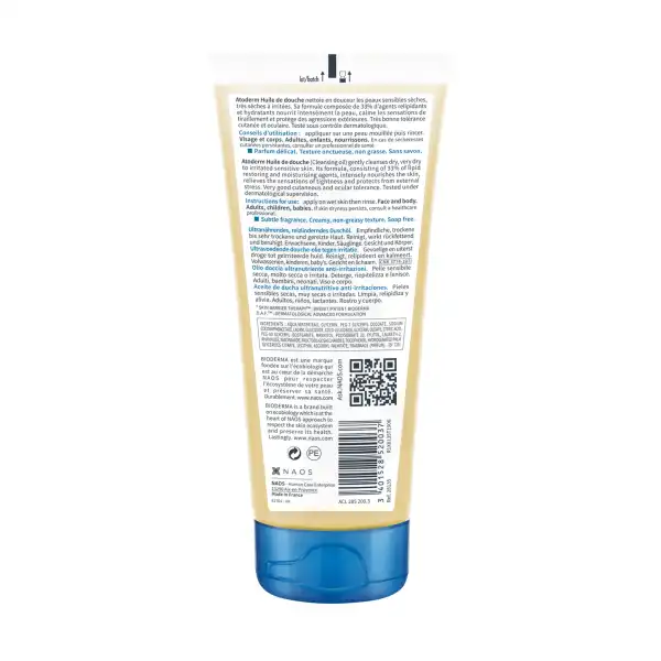 Bioderma Atoderm Huile De Douche Peau Sèche Sujette Eczéma Atopique 100ml