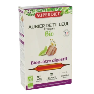 Superdiet Aubier De Tilleul Jus 20 Ampoules/10ml