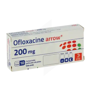 Ofloxacine Arrow 200 Mg, Comprimé Pelliculé Sécable à Saint Leu La Forêt