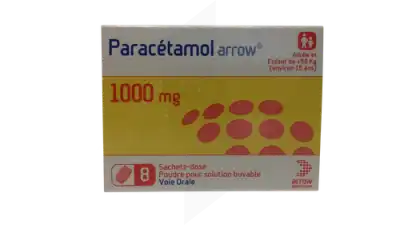PARACETAMOL ARROW 1000 mg, poudre pour solution buvable en sachet-dose