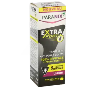 Paranix Extra Fort 5 Min Lot Antipoux Spray/100ml+peigne à Clamart
