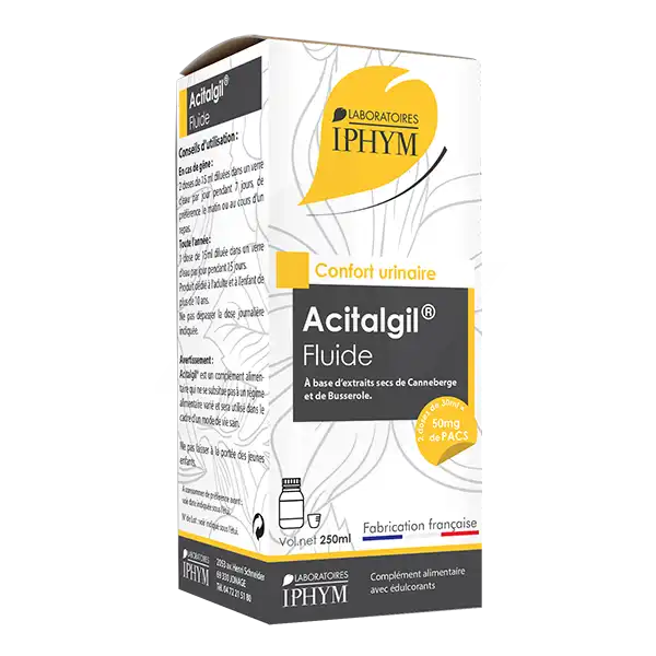 Iphym Conseil Acitalgil Confort Urinaire Fluide 250ml