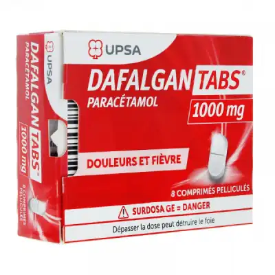 Dafalgantabs 1 G Cpr Pell Plq/8 à VILLERS-LE-LAC