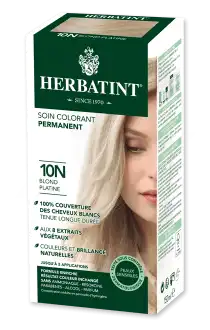 Herbatint Teinture, Blond Platine, N° 10n, 2 Fl 60 Ml à SARROLA-CARCOPINO