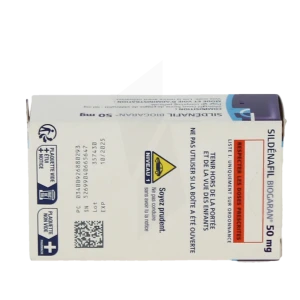 Sildenafil Biogaran 50 Mg, Comprimé Pelliculé