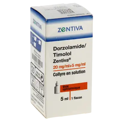 Dorzolamide/timolol Zentiva 20 Mg/ml + 5 Mg/ml, Collyre En Solution à Paris