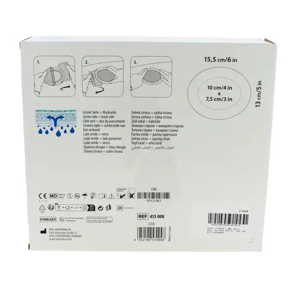 Resposorb Silicone Border Oval Pans Absorption Importante 13x15,5cm B/10