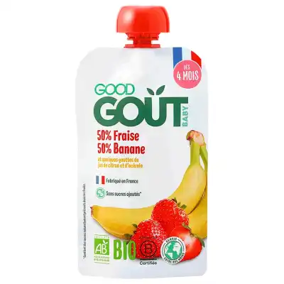 Good Gout Gourde Fraise Banane 120g à JACOU
