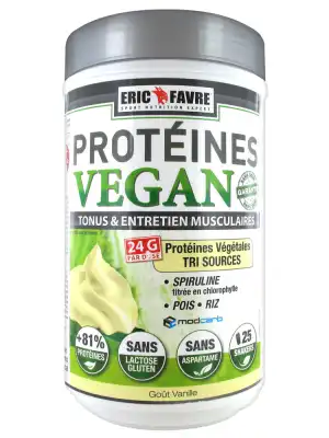 Eric Favre Protéines Vegan 750 G Saveur Vanille à BIGANOS