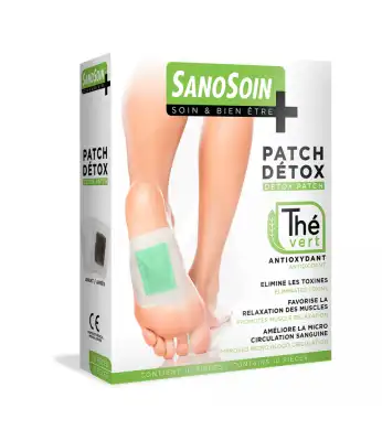 Sanosoin Patch détox pieds thé vert B/10